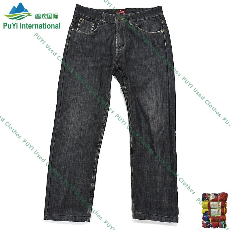 Winter wide jeans pants used clothes jeans second hand clothes bales mixed used clothing jeans