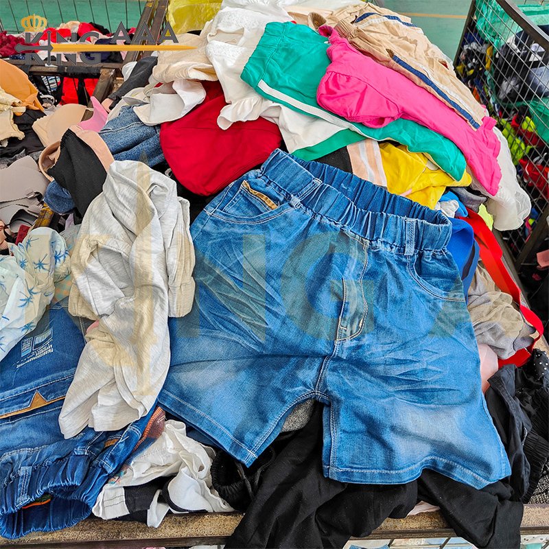 Wholesale Second hand clothes KINGAAA baby clothes kid Children used clothes bales for children only grade a