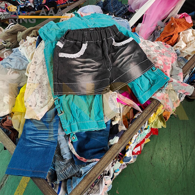Wholesale Second hand clothes KINGAAA baby clothes kid Children used clothes bales for children only grade a