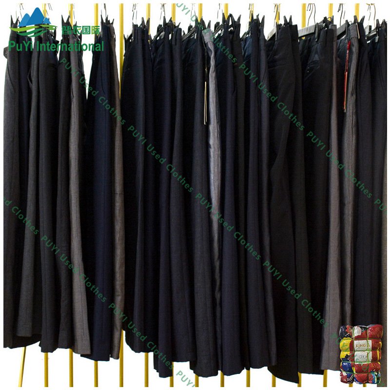 Germany men suit pants bales second hand clothes used pants clothes in bales