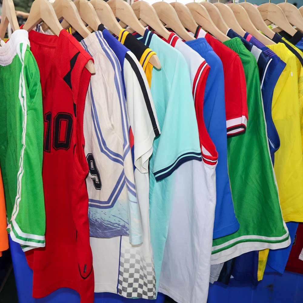 Hot Sale Vintage Jersey Men Women Mixed Second Hand Summer Top Ukay Bale Trendy Used Clothes for Adults
