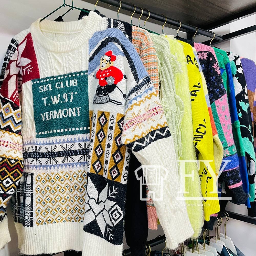 FengYang Sweater for Women Used Clothes for Bales Adult Women Men Children Grade-A Factory Outlet Second-hand Clothes