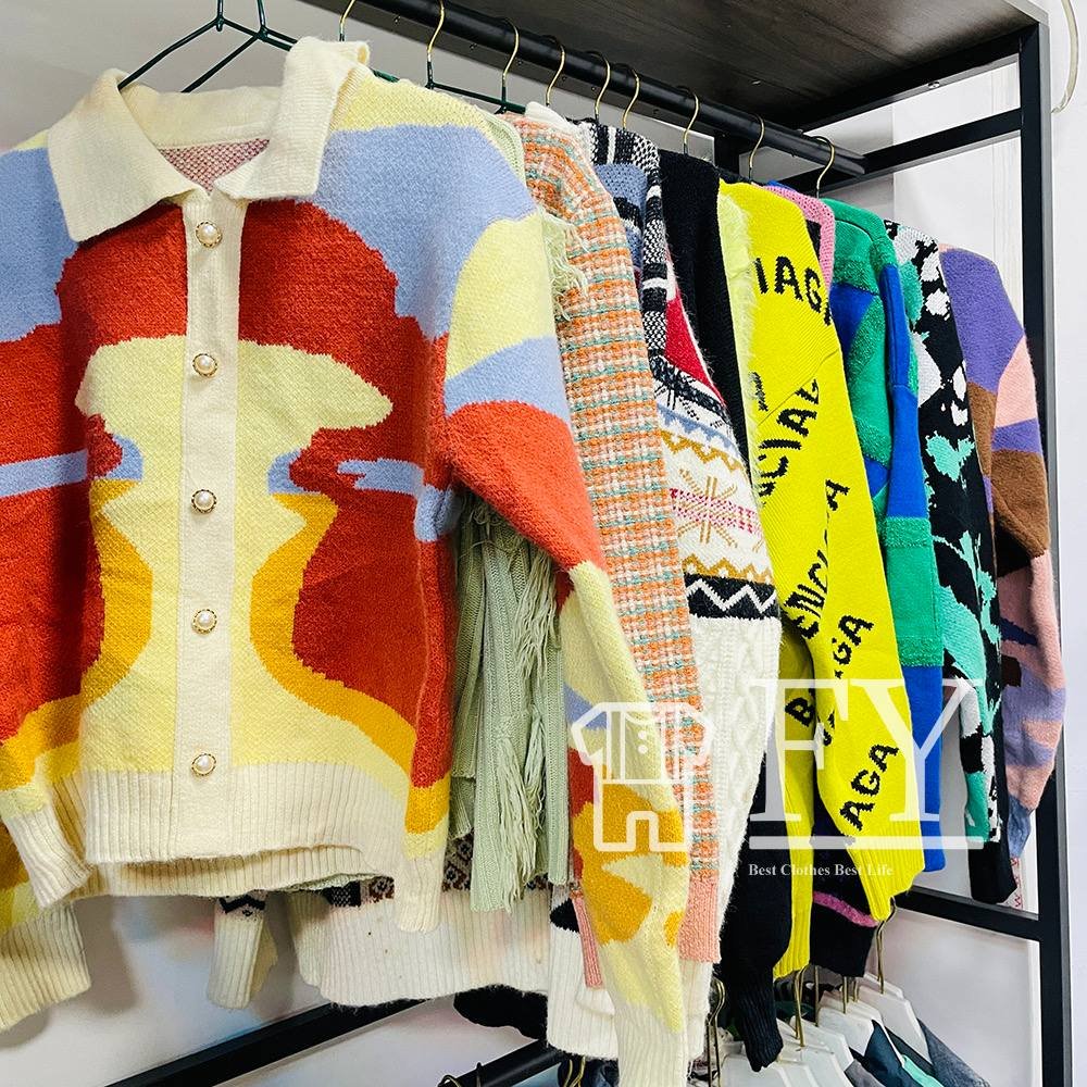 FengYang Sweater for Women Used Clothes for Bales Adult Women Men Children Grade-A Factory Outlet Second-hand Clothes