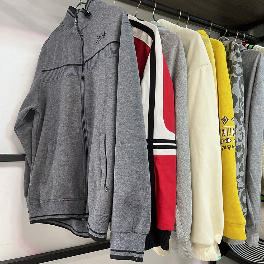 Wholesale Second hand Mens Clothes Bulk Clothing Men's Jackets Zipper Wholesale Clothing Jackets Zipper Used Clothes