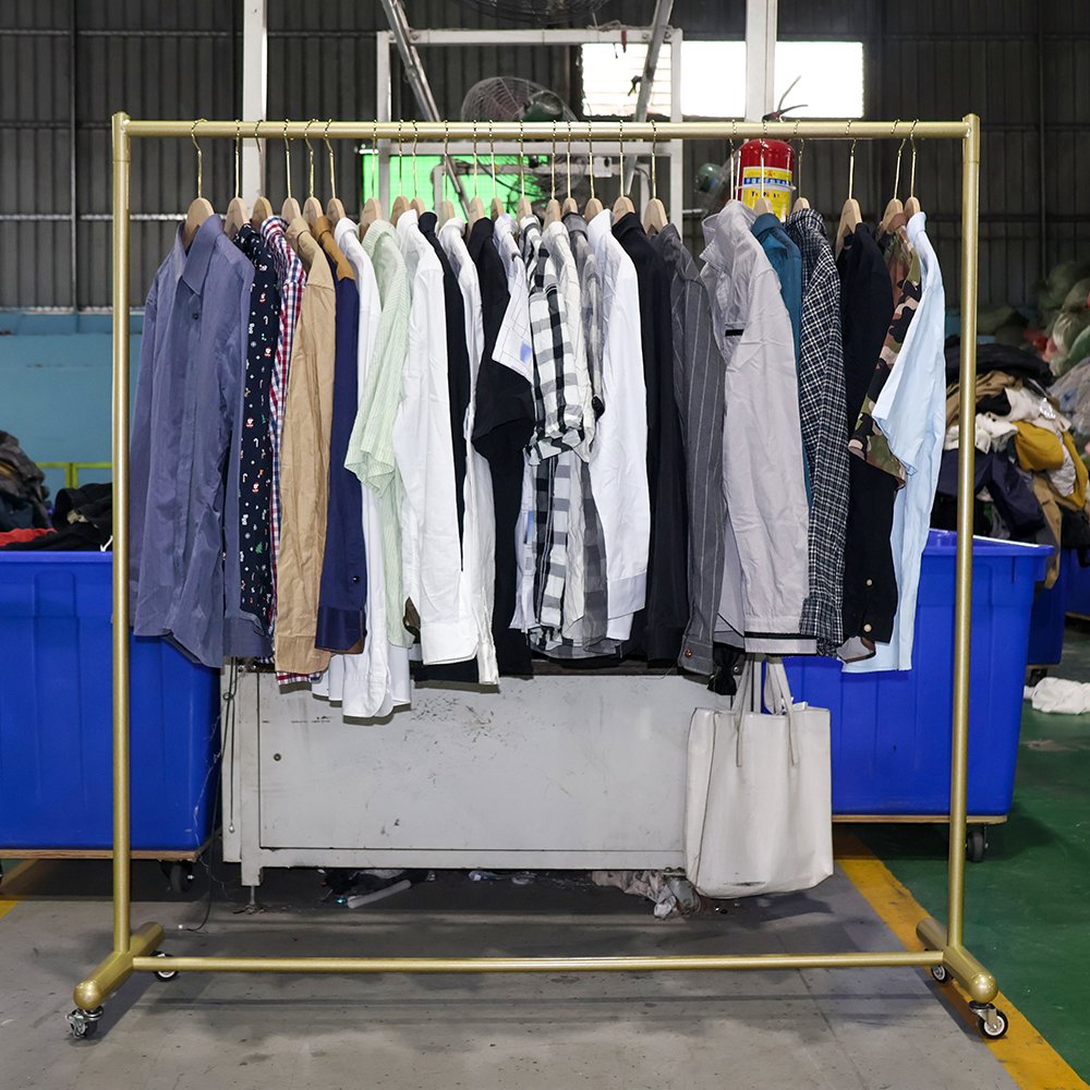 Men's High Quality Cotton T-Shirts Solid Colors Printed Summer Stock Used Clothes for Adults