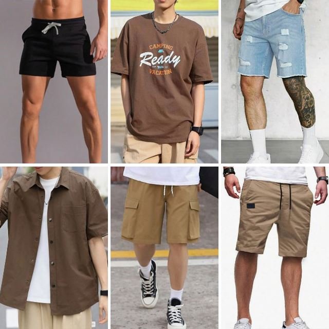 2024 Summer Men's Clothing Lowest Price Fashion Random Pattern T-shirt Polo Shirt Pants Shirt Bulk Style Random Shipping