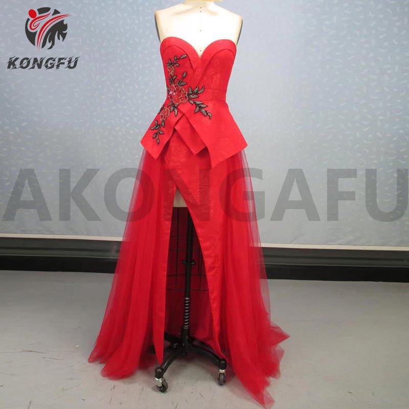 AKONGFU party dresses women evening elegance women used second hand gowns evening dresses used clothes for women