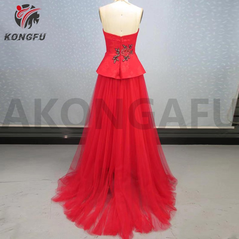 AKONGFU party dresses women evening elegance women used second hand gowns evening dresses used clothes for women