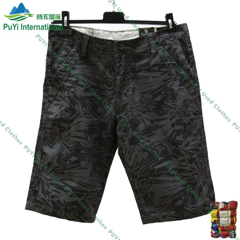 summer men short pant mixed multi pocket uganda second hand clothes used clothes bales branded