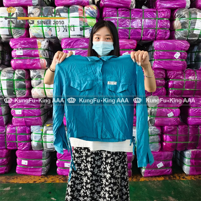 KINGAAA used blouse big size used clothes lots trade used clothing pound trade ukay ukay bales korean tee second hand clothes