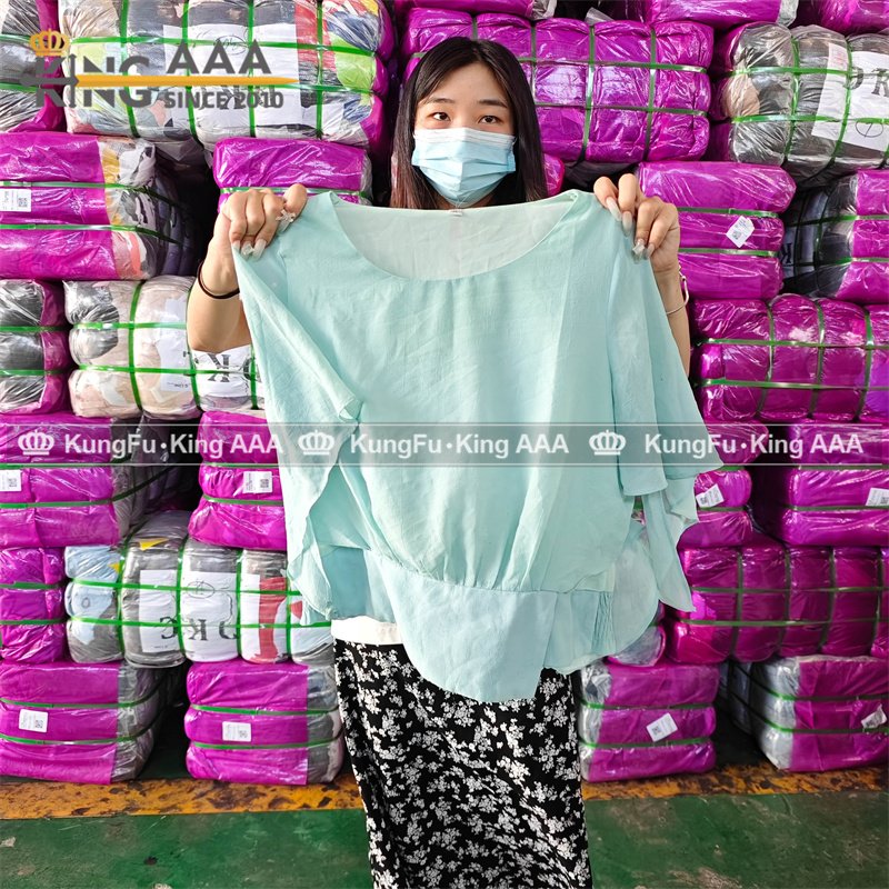 KINGAAA used blouse big size used clothes lots trade used clothing pound trade ukay ukay bales korean tee second hand clothes