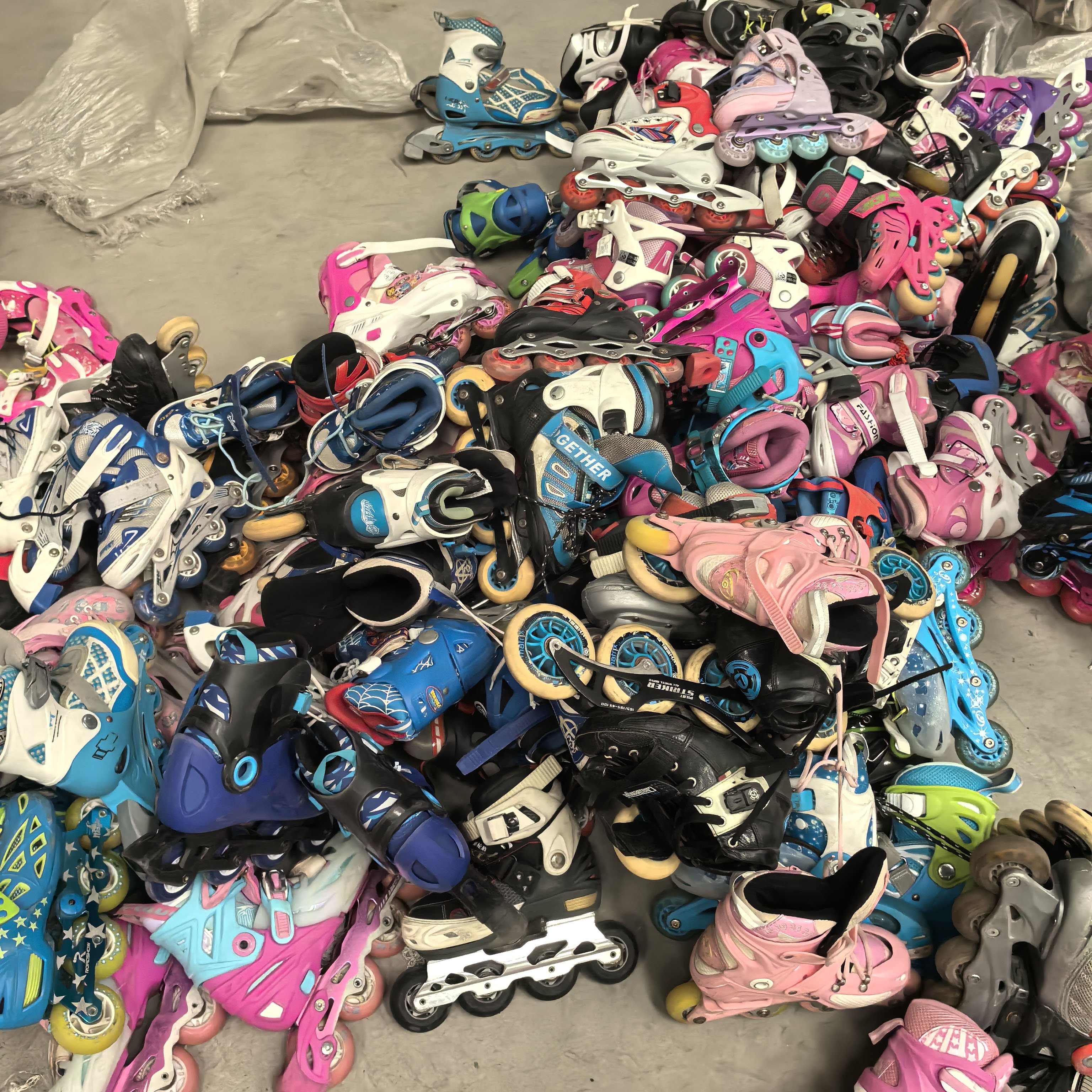 Wholesale Branded Shoes Used Kids Skating Shoes Second Hand Roller Skates For Children Mixed In Bales Sorted Bundle Dubai