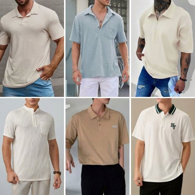brand new wholesale summer fashion t-shirts men's collar shirts polo shirts golf printed casual short sleeves randomly shipped