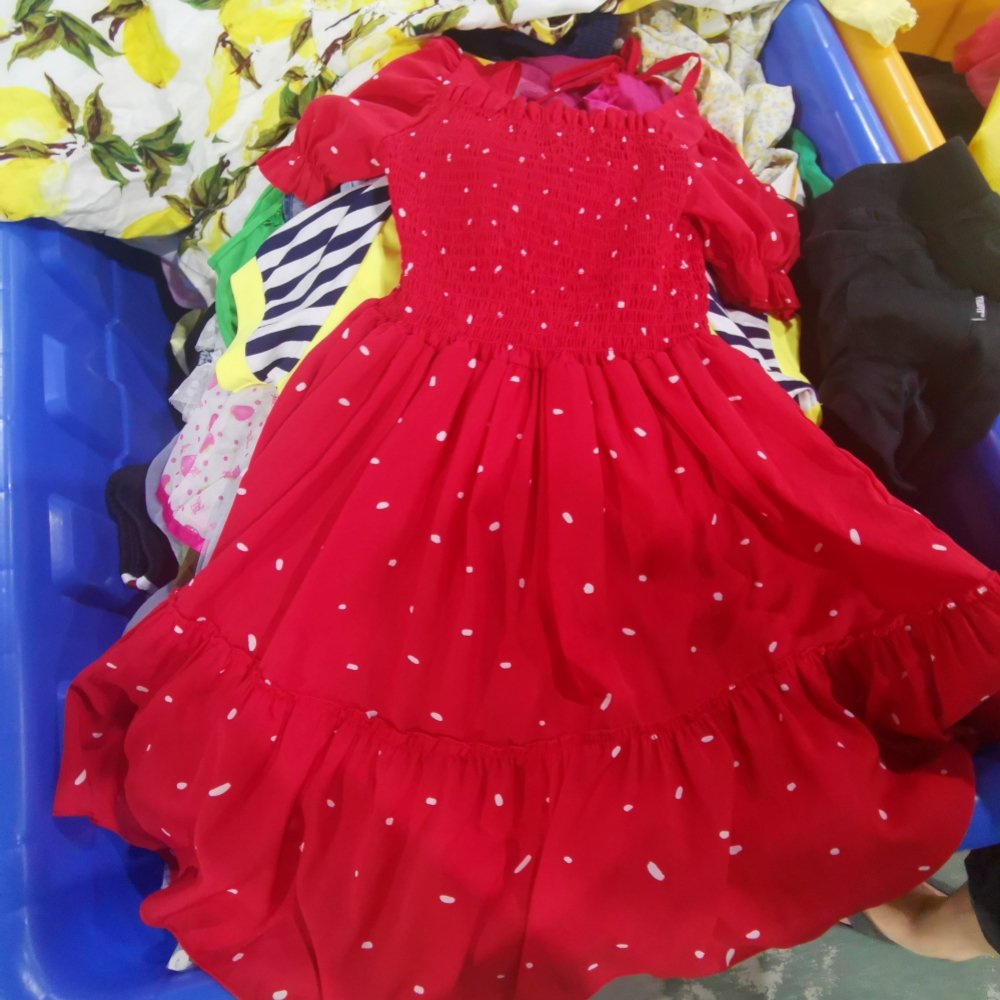 High Quality Second-Hand Student Clothing Casual Cotton Dress & Silk Coat for Adults for Daily Use-Winter & Summer Seasons