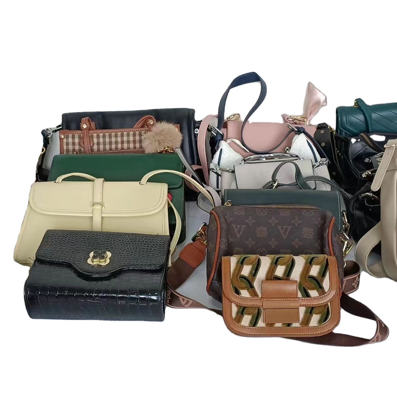 Wholesale Fashion Used Leather Bag In Bulks For Women All Kinds Of Styles Mixed Second Hand Bags For Selling