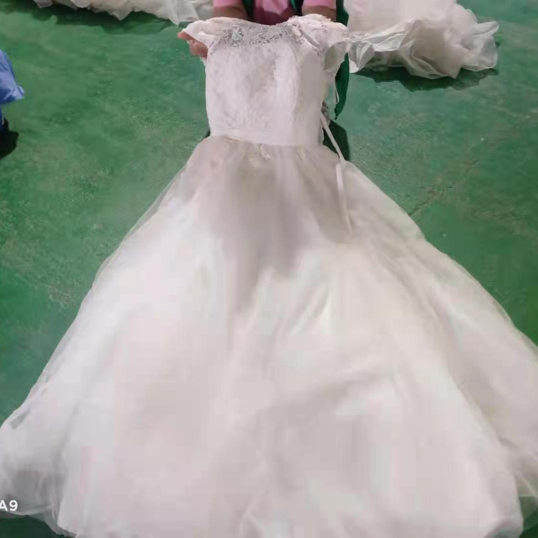 Second Hand Wedding Dresses for Women Used Clothing Adults Wholesale 2023 Summer Bulk Women&#39;s Dresses Cheap Loo Mixed Colors