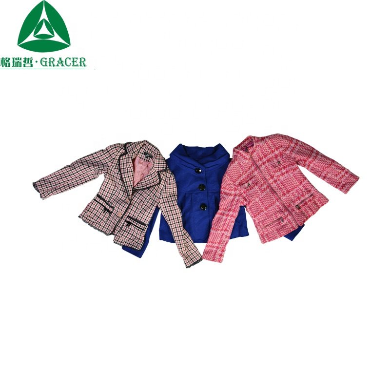 Second Hand Clothes Ladies Worsted Coat Used Clothes Factory Stock Wholesale Bales Bulk