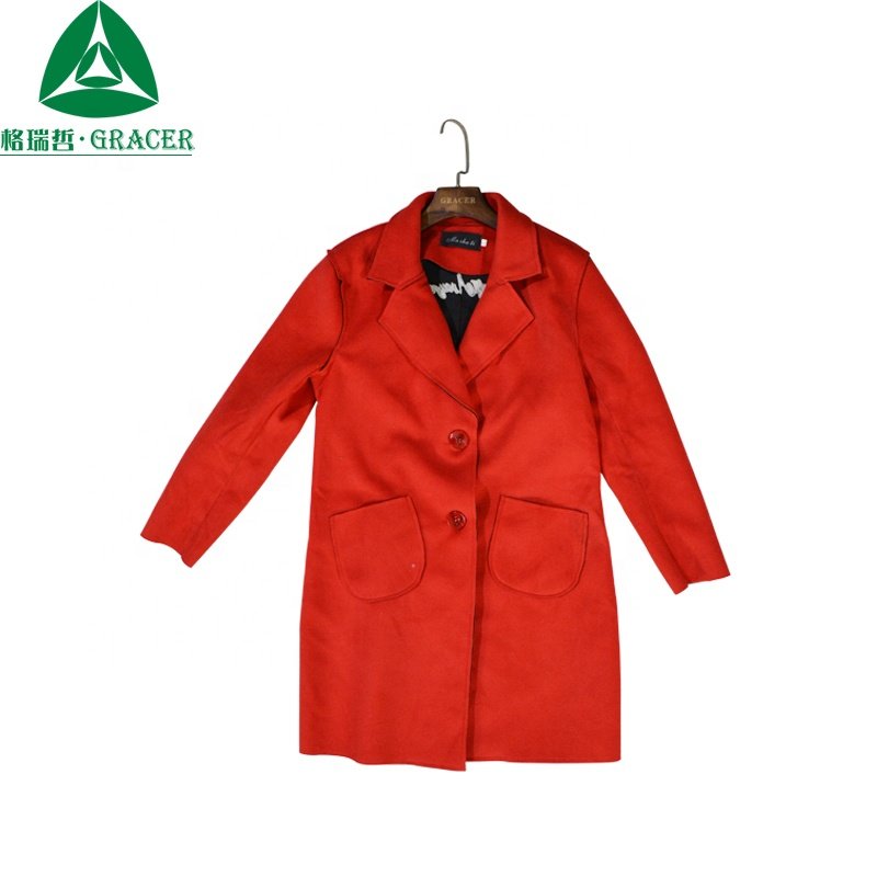 Second Hand Clothes Ladies Worsted Coat Used Clothes Factory Stock Wholesale Bales Bulk