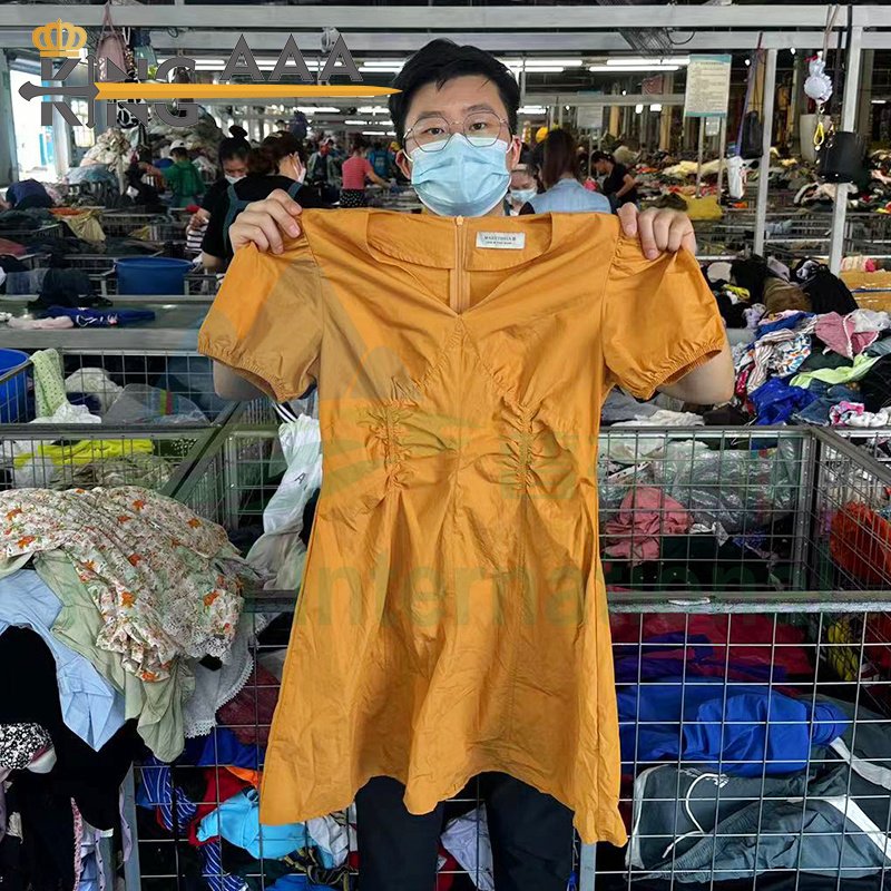 Used woman clothing ukay ukay Korean Bales factory 100Kgs Vip Dress Japan used clothes
