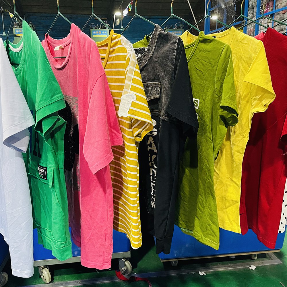Wholesale Casual Bulk Ropa Mujer Used T-Shirt Women's Clothing Used Clothes Bales Second Hand Clothes
