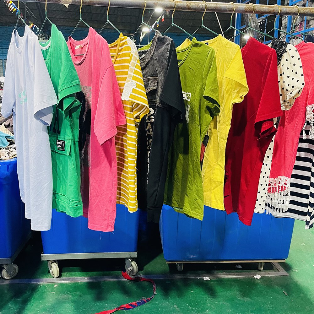 Wholesale Casual Bulk Ropa Mujer Used T-Shirt Women's Clothing Used Clothes Bales Second Hand Clothes