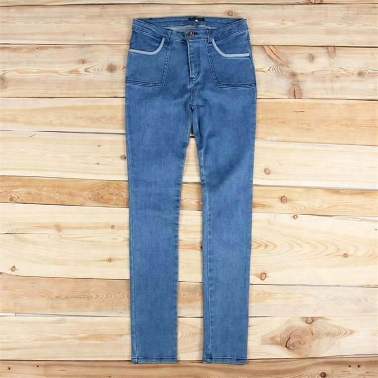 cut label stock factory wholesale cheap second-hand jeans apparel for women used jean pants ladies jeans pants