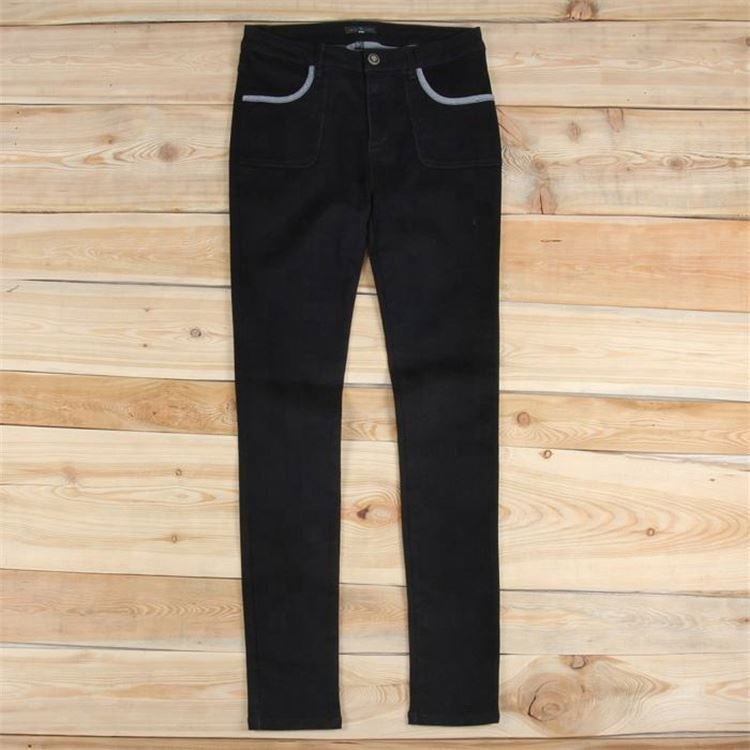 cut label stock factory wholesale cheap second-hand jeans apparel for women used jean pants ladies jeans pants
