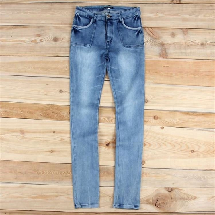 cut label stock factory wholesale cheap second-hand jeans apparel for women used jean pants ladies jeans pants