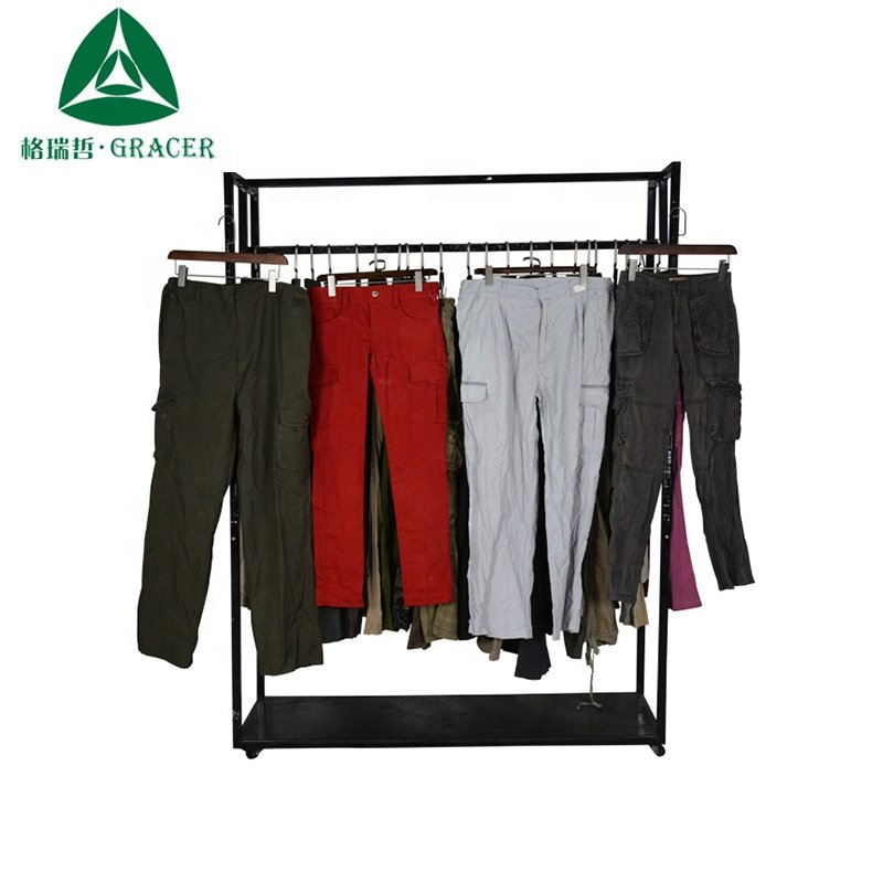 old clothes second hand brand clothes adult cargo long pants used clothes for sale
