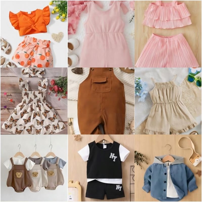 Inventory Clearance Children's Clothing Wholesale Casual clothing T-shirts mixed packaging Random delivery of inventory clothing