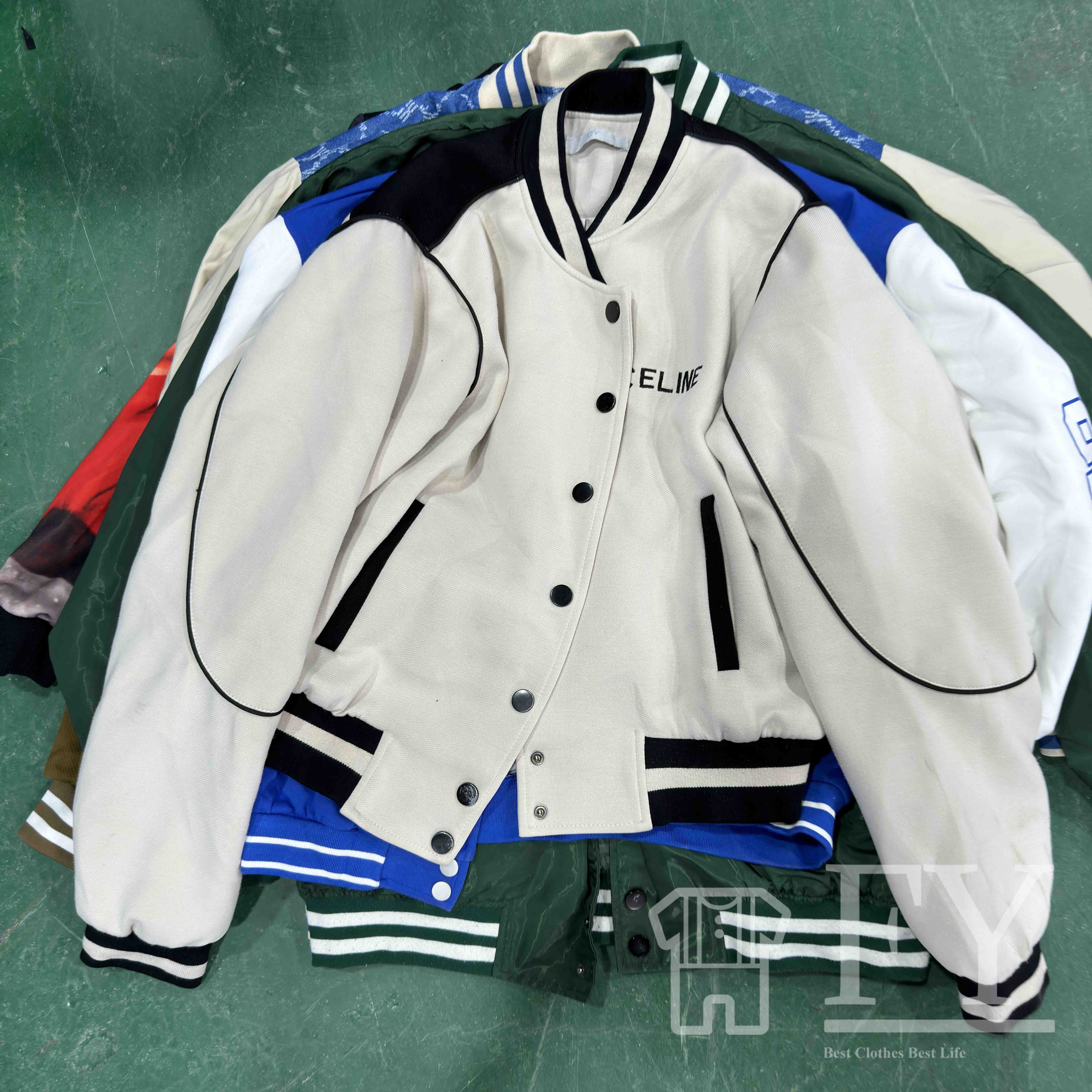 Fengyang Used Clothes Winter Baseball Uniform Autumn Jacket Clothes Bales for Women Children Adult Men Winter Clothing Grade A/B