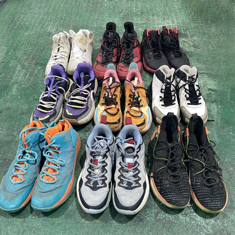 Southeast Asia Suppliers basketball shoes international brand sneakers high top wholesale Chinese brand second hand bundle bales