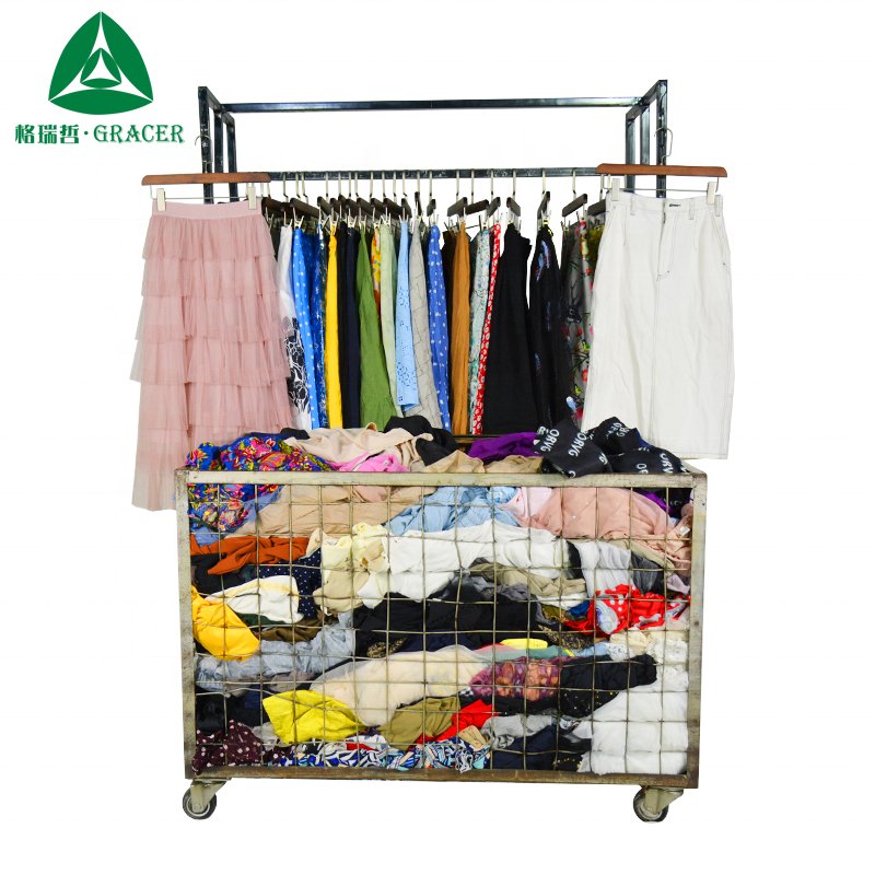 Gracer brand Thrift Clothes Branded Women Tulle Skirt suppliers for second hand clothing used clothes