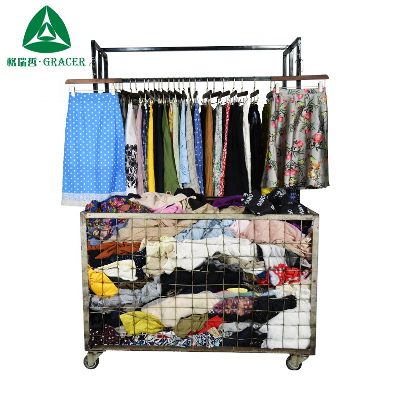 Gracer brand Thrift Clothes Branded Women Tulle Skirt suppliers for second hand clothing used clothes