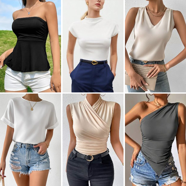 Summer miscellaneous women's printed clothing fashionable slim fitting clothing mixed clothing random shipment
