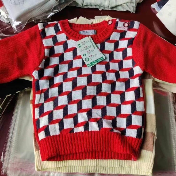 Wholesale sorted mixed children sweater pant knitwear kid clothing used second hand bales for winter