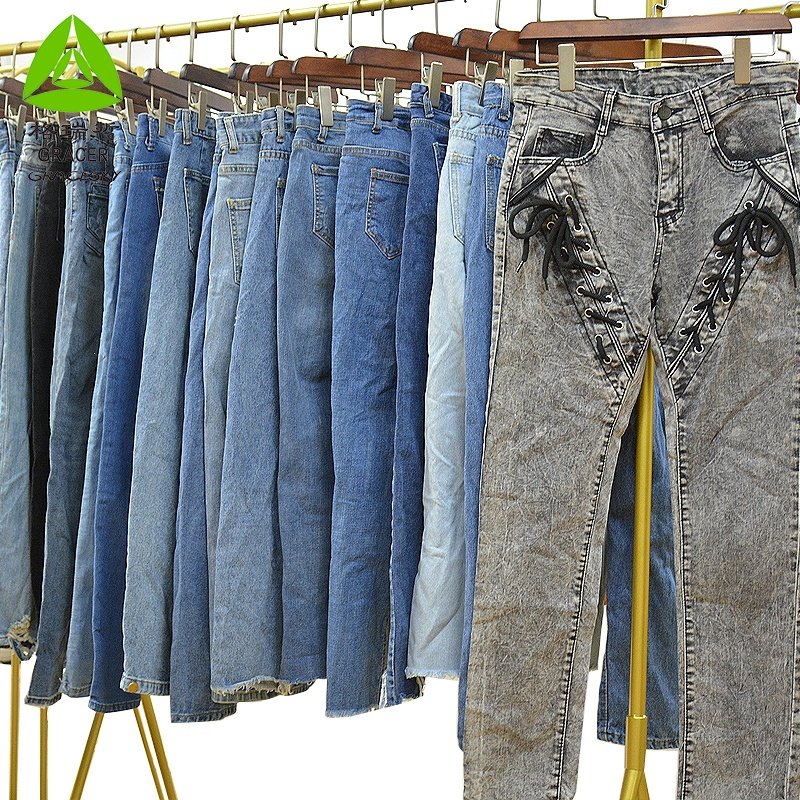 Mixed Used Ladies Jeans Hand Clothes Used Clothes Germany Used Clothing Bundle