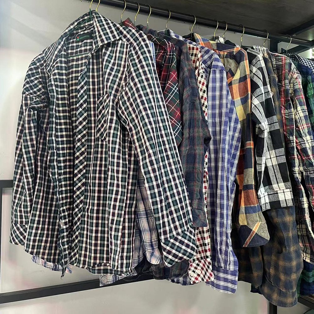 Ukay Ukay Bale Thrift Store Used Clothes Bale Men's Shirt Bulk Second Hand Clothes Supplier