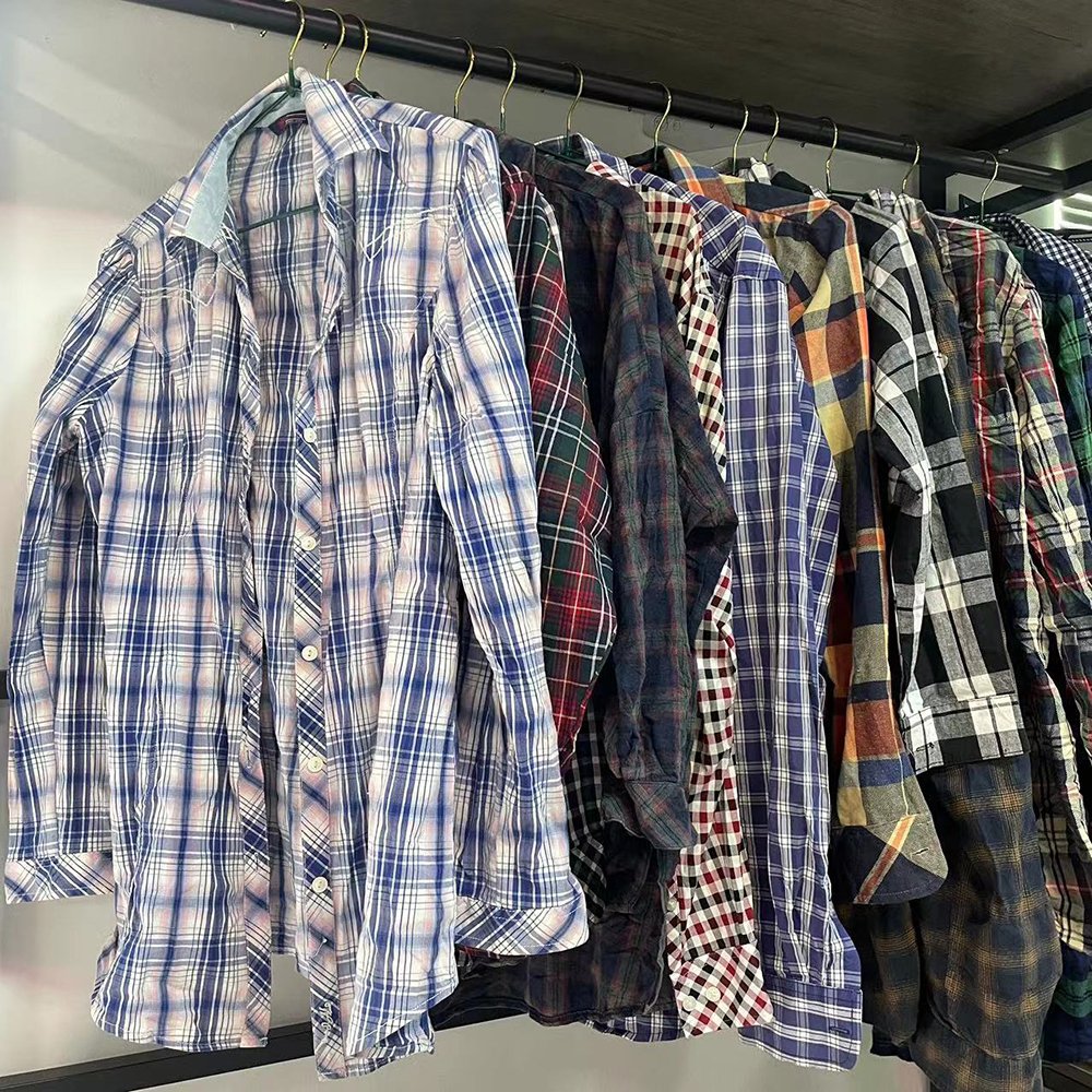 Ukay Ukay Bale Thrift Store Used Clothes Bale Men's Shirt Bulk Second Hand Clothes Supplier