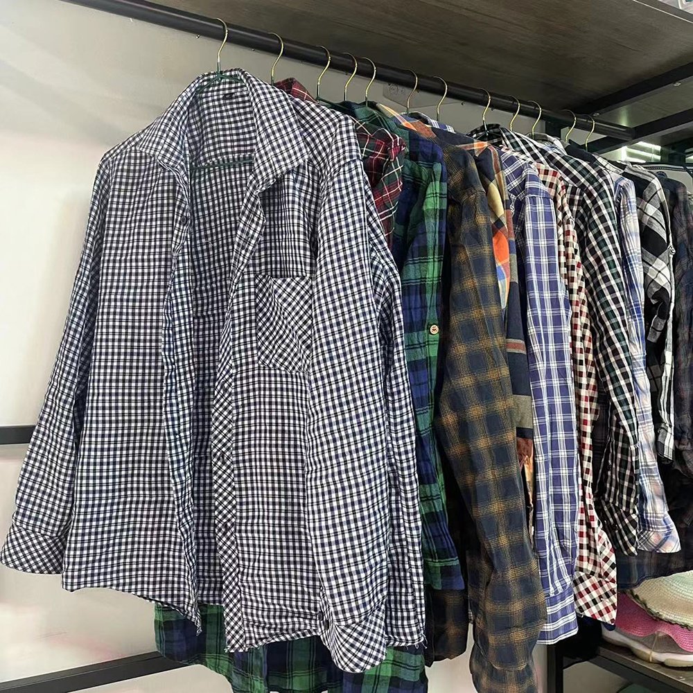 Ukay Ukay Bale Thrift Store Used Clothes Bale Men's Shirt Bulk Second Hand Clothes Supplier