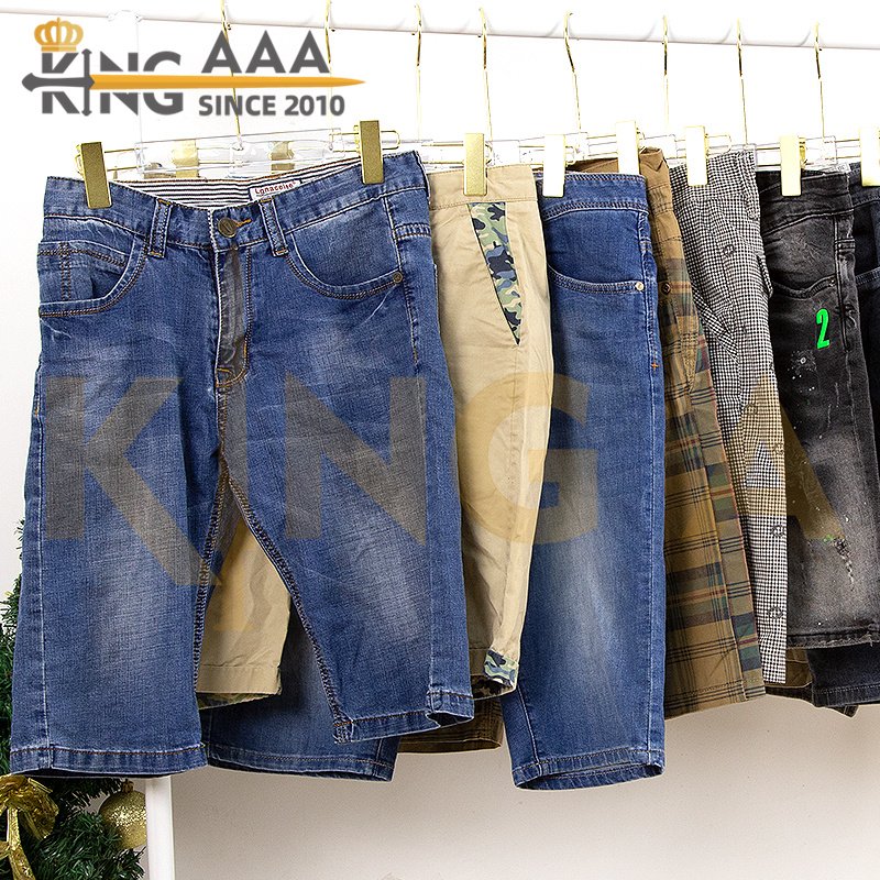 Fashion Summer Stretch Causal Short Jeans Denim Denim Swear Second Hand Pants Sports Used Clothes Ukay Ukay Supplier