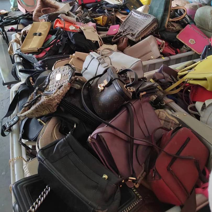 High Quality Wholesale Used Woman Leather Handbags Shoulder Second Hand Tote Ladies Used Bags