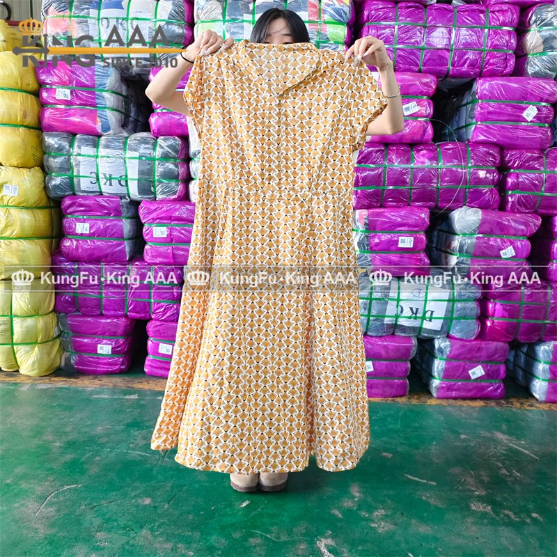 KINGAAA summer ladies dress used clothes premium used women dress second hand sack dress china used clothes in bale