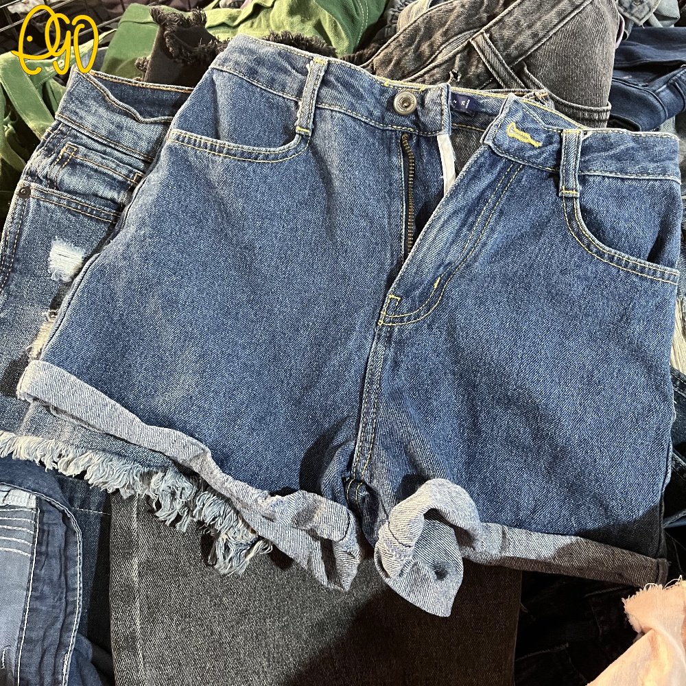 Used Ladies Denim Jean Shorts Second Hand Denim Short Bale Used Bulk Clothing Girls Used Summer Clothing Mixed