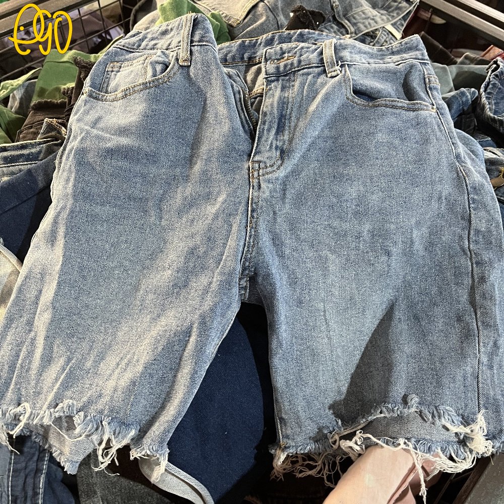 Used Ladies Denim Jean Shorts Second Hand Denim Short Bale Used Bulk Clothing Girls Used Summer Clothing Mixed
