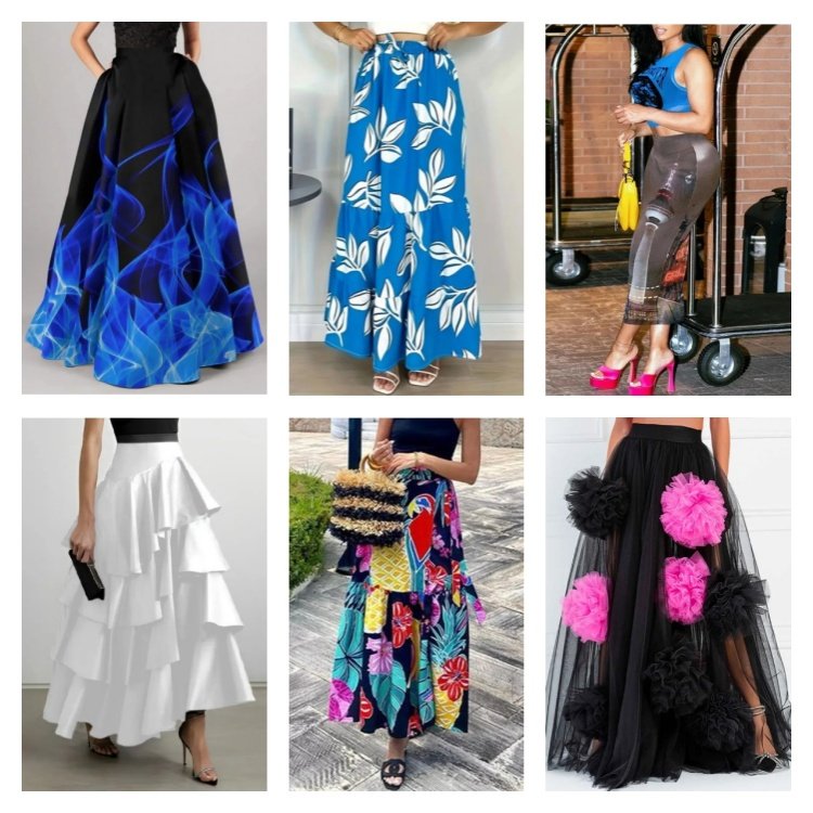 Women Summer Skirts 2022 Vintage Printed Chiffon A-Link Skirt Bow Waist Casual Holiday Beach Midi Skirt Stock