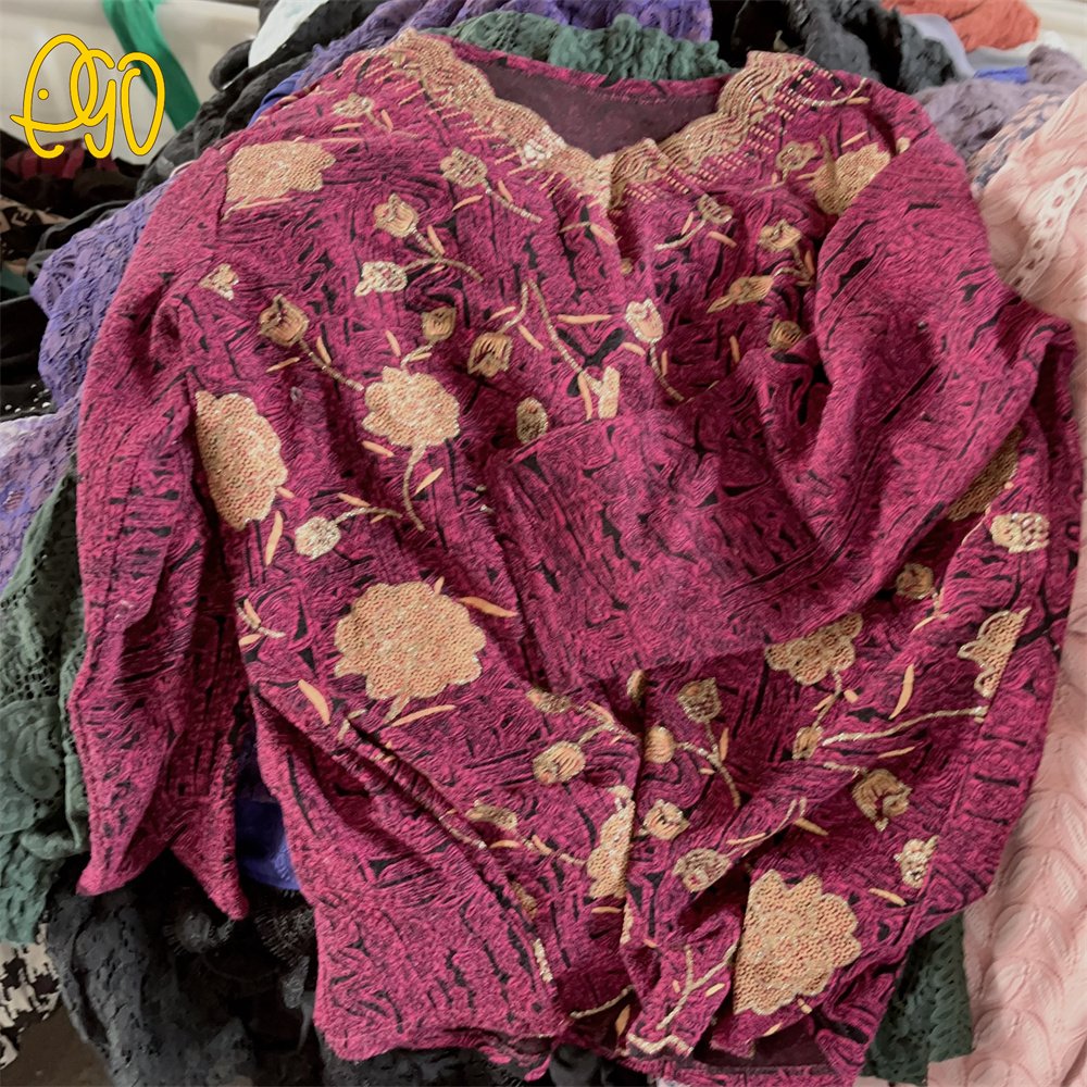 Used Women Top Lace Clothes Second Hand Lace Top Wholesale Used Winter Clothes Used Women Tops Used Girl Clothes in Bales