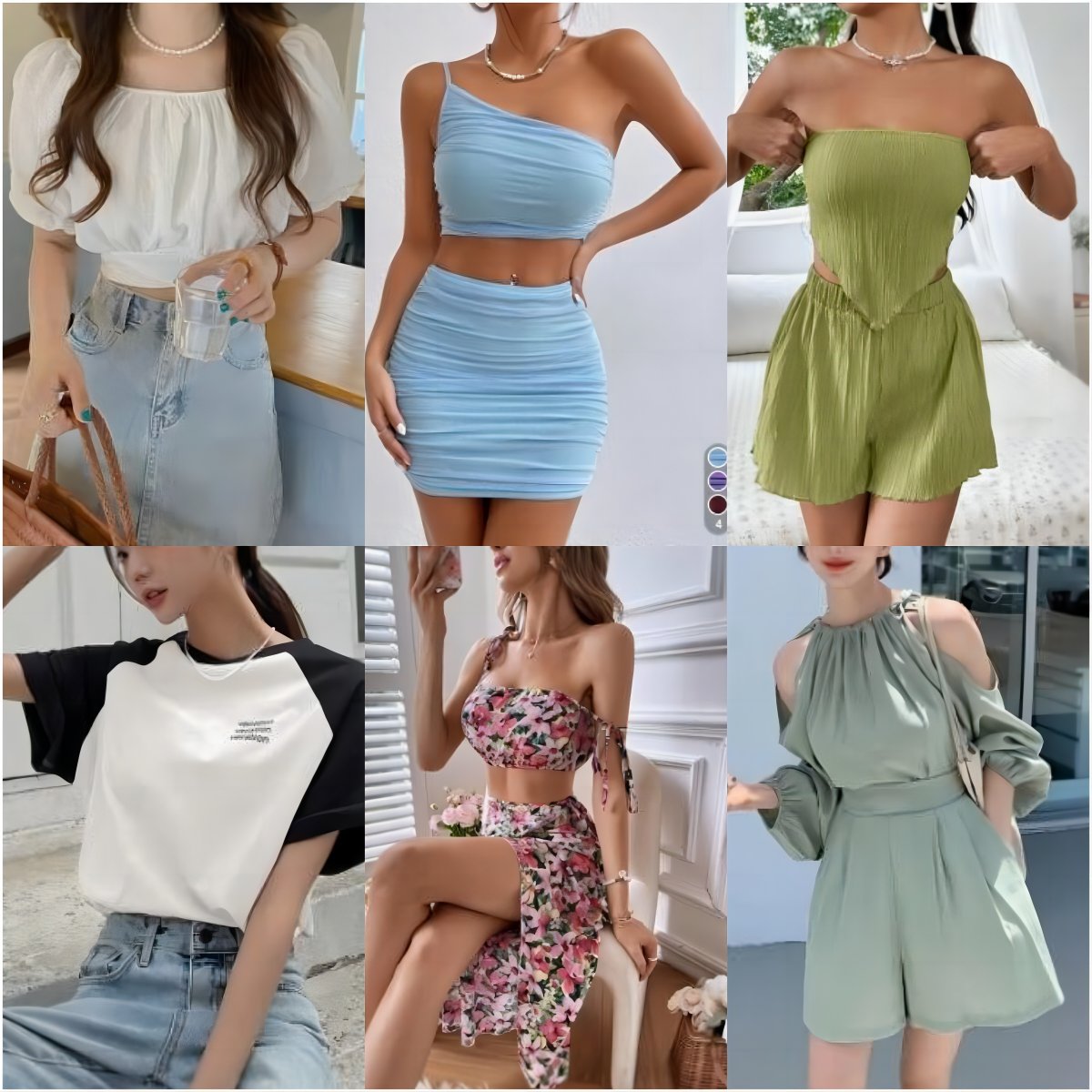 Wholesale of mixed packaging clothing for women's tops swimsuits bikinis mixed dresses and random shipment in bulk