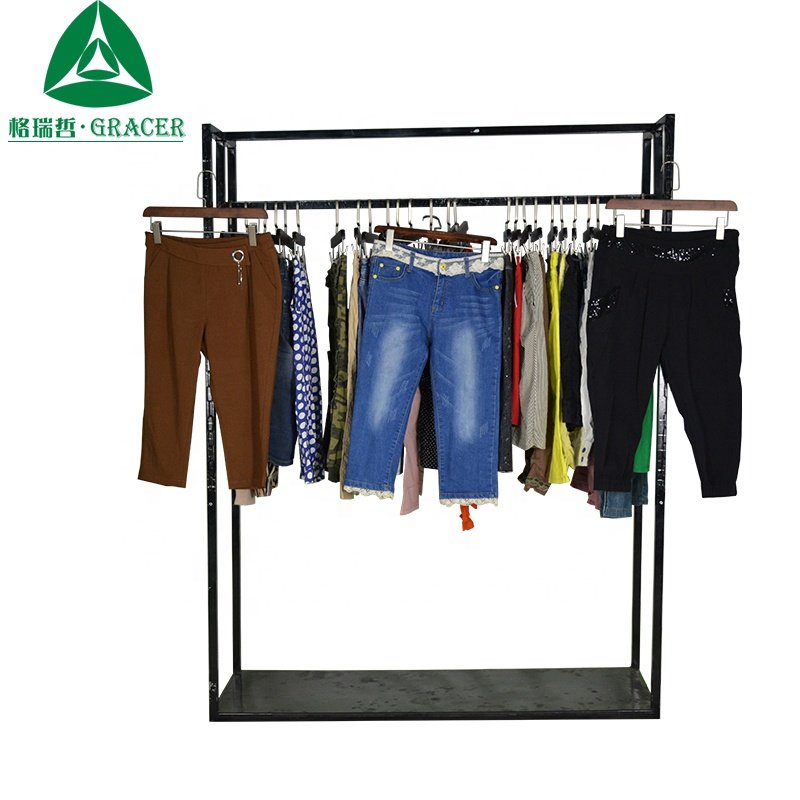 Container Wholesale Women Used Clothes Bales Second Hand Designer Clothes Used Clothing Market