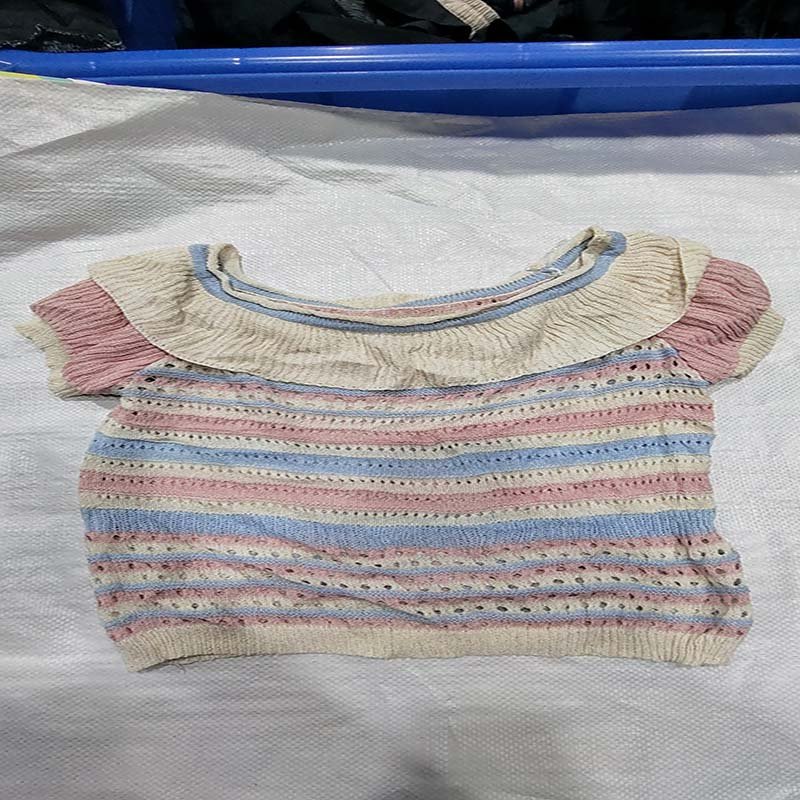 mesh sweater Manufacturer wholesale sweater Long short Sleeve knitwear used clothes